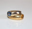 Bague POIRAY - Bague double jonc or blanc or jaune saphirs 58 Facettes 393