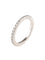Bague Alliance en or blanc et diamants 58 Facettes