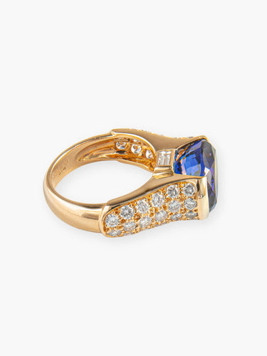 Bague 52 Bague OJ PERRIN Tanzanite et Diamants 58 Facettes