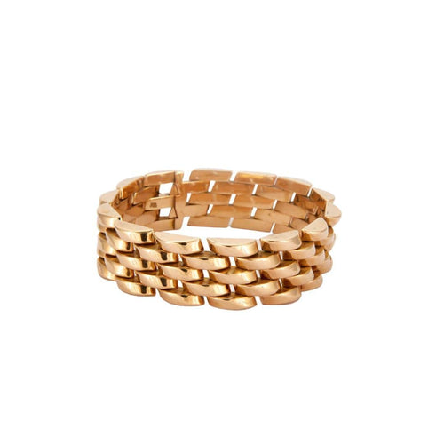 Bracelet Bracelet matelassé Or jaune 58 Facettes 342.170