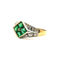 Bague 50 Bague Art Déco diamants et émeraudes 58 Facettes 3712