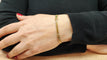 Bague Bracelet or jaune et émeraudes 58 Facettes RA-615/14