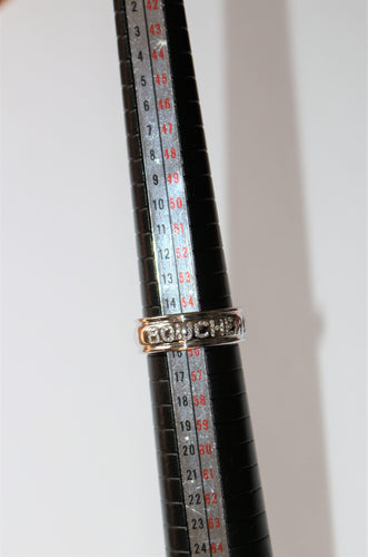Bague 55 Bague jonc BOUCHERON or blanc et brillants 58 Facettes 411