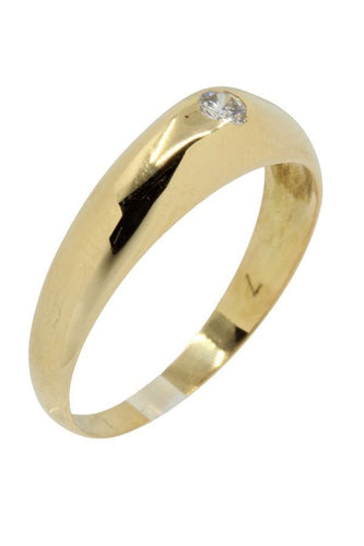 Bague BAGUE JONC ANGLAIS DIAMANT 58 Facettes 041901