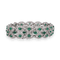 Bracelet Exceptionnel Bracelet Diamants, Emeraudes, Or Gris 58 Facettes