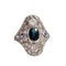 Bague BAGUE ART DÉCO DIAMANTS SAPHIR 58 Facettes Q894A