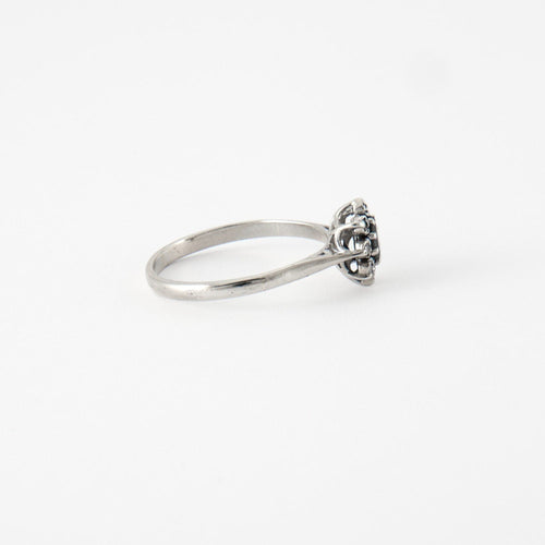 Bague Bague or blanc, diamants & saphirs 58 Facettes