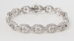 Bracelet Bracelet ajouré en or blanc et diamants 58 Facettes 32457