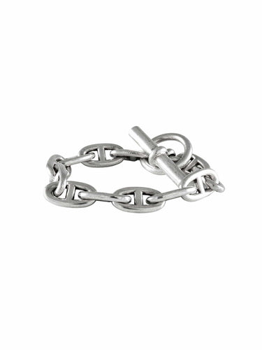 Bracelet Hermès - Bracelet Chaîne D’Ancre - Grand Modèle en Argent 58 Facettes