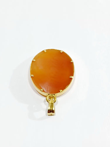 Pendentif Pendentif or rose et Camée coquillage 58 Facettes 3184/1
