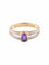 Bague Bague 2 Ors Améthyste 58 Facettes