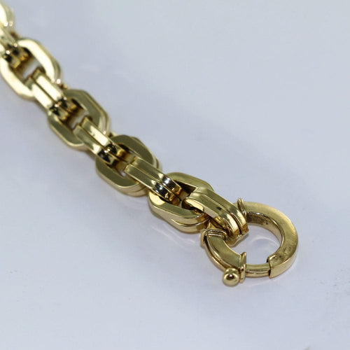 Bracelet Bracelet maille plate Or jaune 58 Facettes