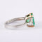 Bague Bague Emeraude et Diamants troïdia 58 Facettes