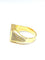 Bague Bague homme en or jaune et pavage de diamants 58 Facettes