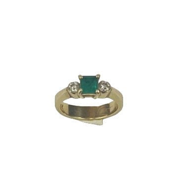 Bague 49.5 Bague Or Émeraude Diamants 58 Facettes 2040000vitr
