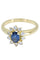 Bague 53 BAGUE MARGUERITE TOPAZE ET DIAMANTS 58 Facettes 056871