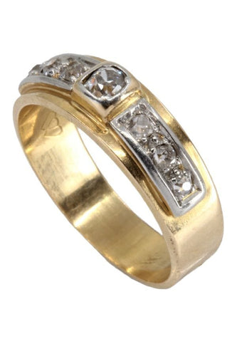 Bague 55 BAGUE ANCIENNE DIAMANTS 58 Facettes 055291