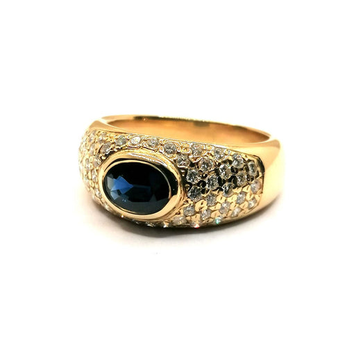 Bague Bague Diamants Saphir 58 Facettes 2789