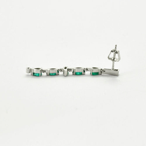 Boucles d'oreilles Pendants d'oreilles Emeraudes Diamants 58 Facettes ALGU25