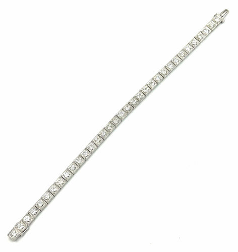 Bracelet Bracelet Art Déco or platine et diamants 58 Facettes