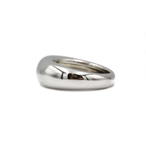 Bague 52 Bague jonc en or blanc 58 Facettes 230043R