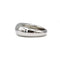 Bague 52 Bague jonc en or blanc 58 Facettes 230043R