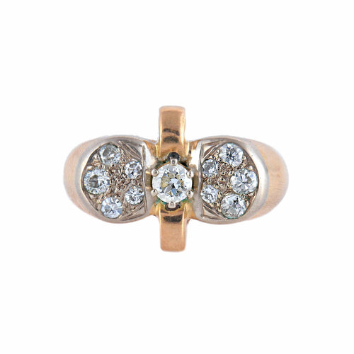 Bague 53 Bague Rétro Noeud 1940 58 Facettes 463