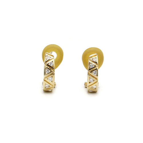 Boucles d'oreilles Boucles d'oreilles or et diamants 58 Facettes 240061R