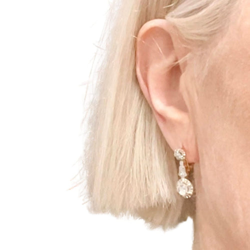 Boucles d'oreilles BOUCLES D'OREILLES D'ÉPOQUE ART DÉCO 1930-35 58 Facettes