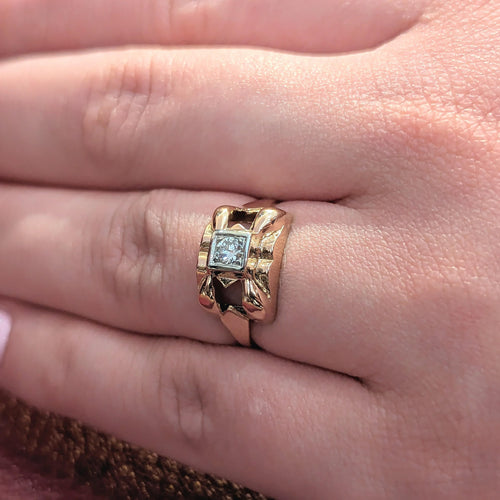 Bague 55 Bague en Or rose & diamant 58 Facettes 26163