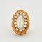 Bracelet SERVAN - Parure en or jaune, pierres de lune et diamants 58 Facettes