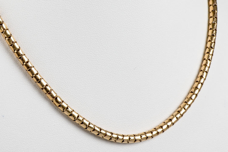 Collier Collier maille serpent en or massif 58 Facettes CLSERP111022-100