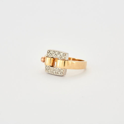 Bague 55 Bague 2 ors boucle Diamants 58 Facettes