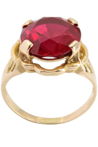 Bague BAGUE MODERNE RUBIS AFRICAIN 58 Facettes 047431