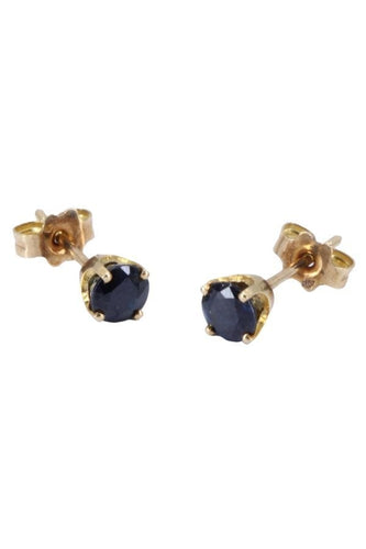 Boucles d'oreilles CLOUS SAPHIRS 58 Facettes 080321