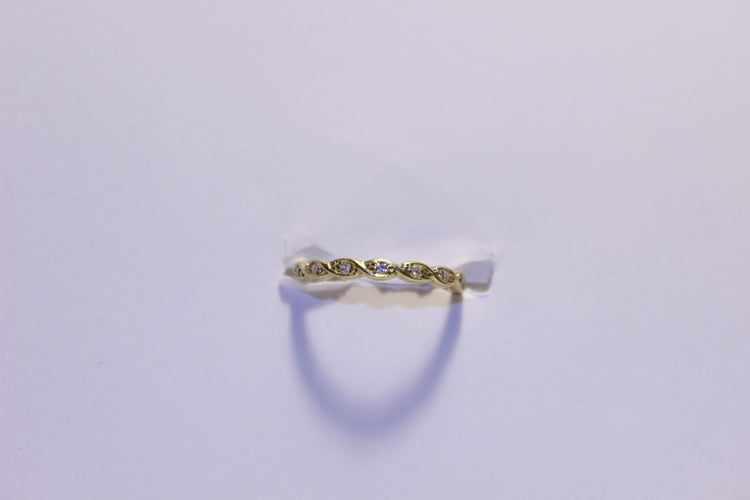 Bague 52 Bague Or jaune Diamants 58 Facettes