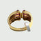 Bague 55 Bague en or 18 ct de style rétro contemporain avec diamants et rubis 58 Facettes Q345A