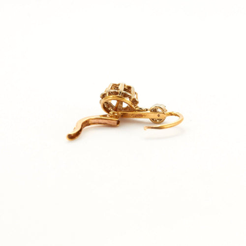 Boucles d'oreilles Dormeuses diamants en rose 58 Facettes