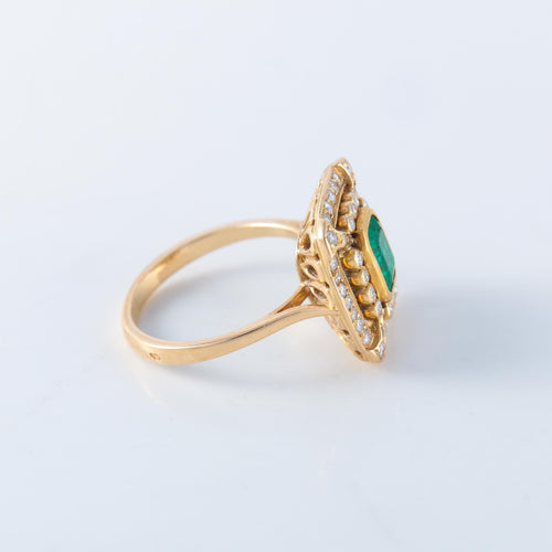 Bague 52 Bague émeraude diamants 58 Facettes