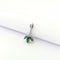 Pendentif Pendentif Floral or blanc diamant et émeraudes 58 Facettes 27248