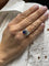 Bague Bague or blanc Saphir de Ceylan et diamants 58 Facettes