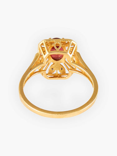 Bague Bague Marguerite Grenat et Diamants 58 Facettes ES3302A