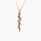 Collier Collier or jaune, diamants bruns et blancs 58 Facettes P1L14