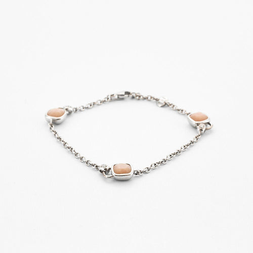 Bracelet POIRAY – Bracelet INDIRA Quartz rose Diamants 58 Facettes
