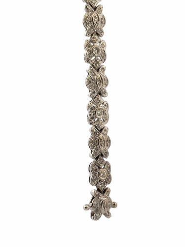 Bracelet Bracelet ancien en platine et diamants 58 Facettes