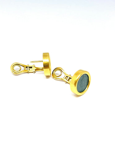 Boucles d'oreilles Boucles d’oreilles Clous Or jaune Pièces antiques 58 Facettes