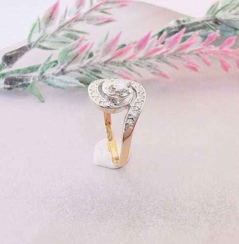 Bague 52.5 Bague de fiançailles Tourbillon Diamants 58 Facettes AA 1487