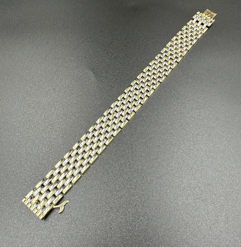 Bracelet CARTIER - Collection Maillons Panthère, bracelet vintage or et acier 58 Facettes