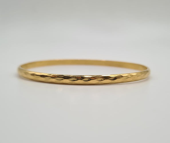 Bracelet Jonc or jaune 18 carats 58 Facettes