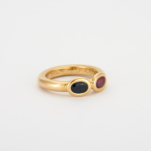 Bague 53 Chaumet - bague rubis, saphir 58 Facettes HS4272